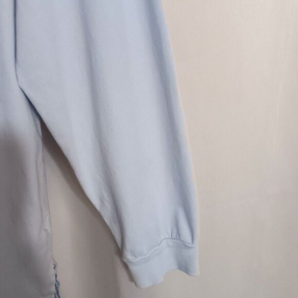 Victoria Secret Pink Long Sleeve Lt Blue Sz L T-shirt Relax Fit 100% Cotton - Picture 5 of 10